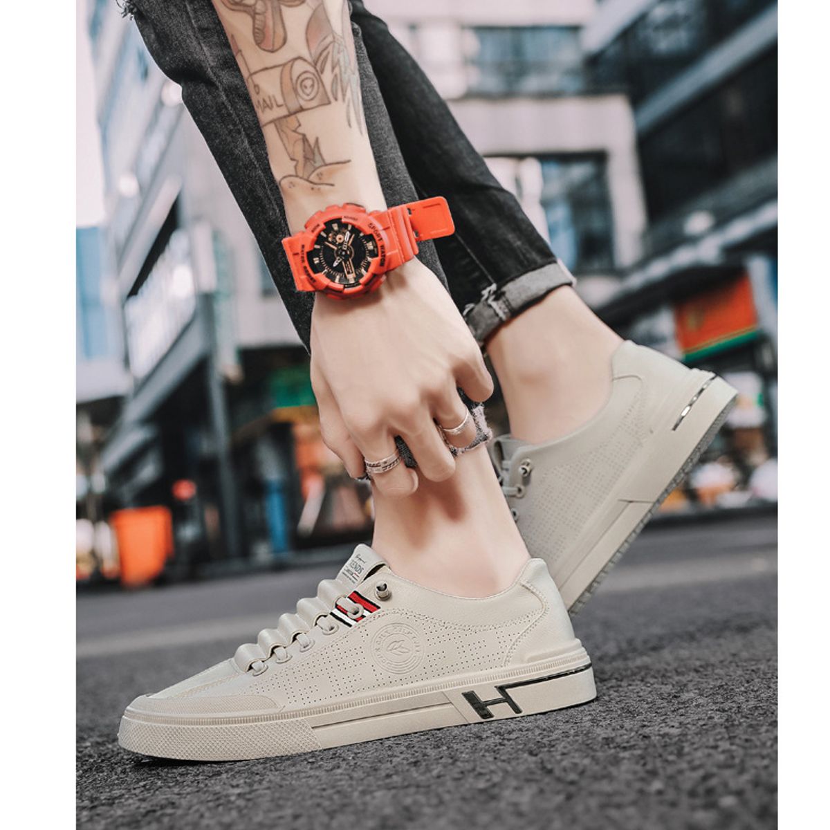 BLWOENS - Zapatillas casuales para hombres