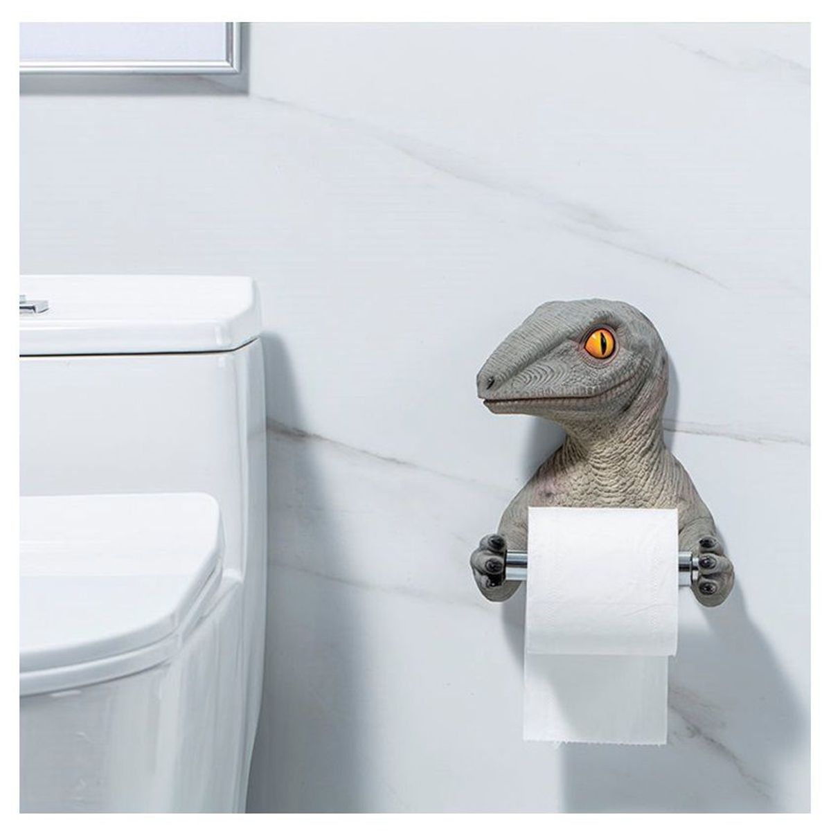 GENERICO - Portapapel Higienico Soporte para Rollo Toallero para Baño Dinosaurio