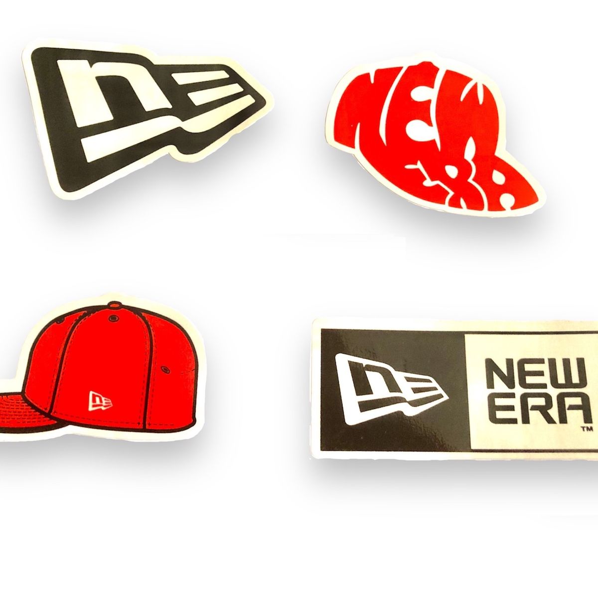 GENERICO - Pack Stickers New Era Pegatina Calcomanias Gorra Cap x 4
