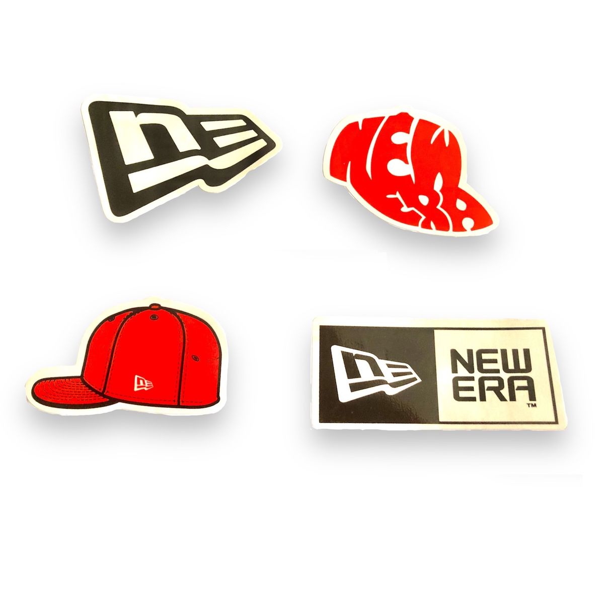 GENERICO - Pack Stickers New Era Pegatina Calcomanias Gorra Cap x 4
