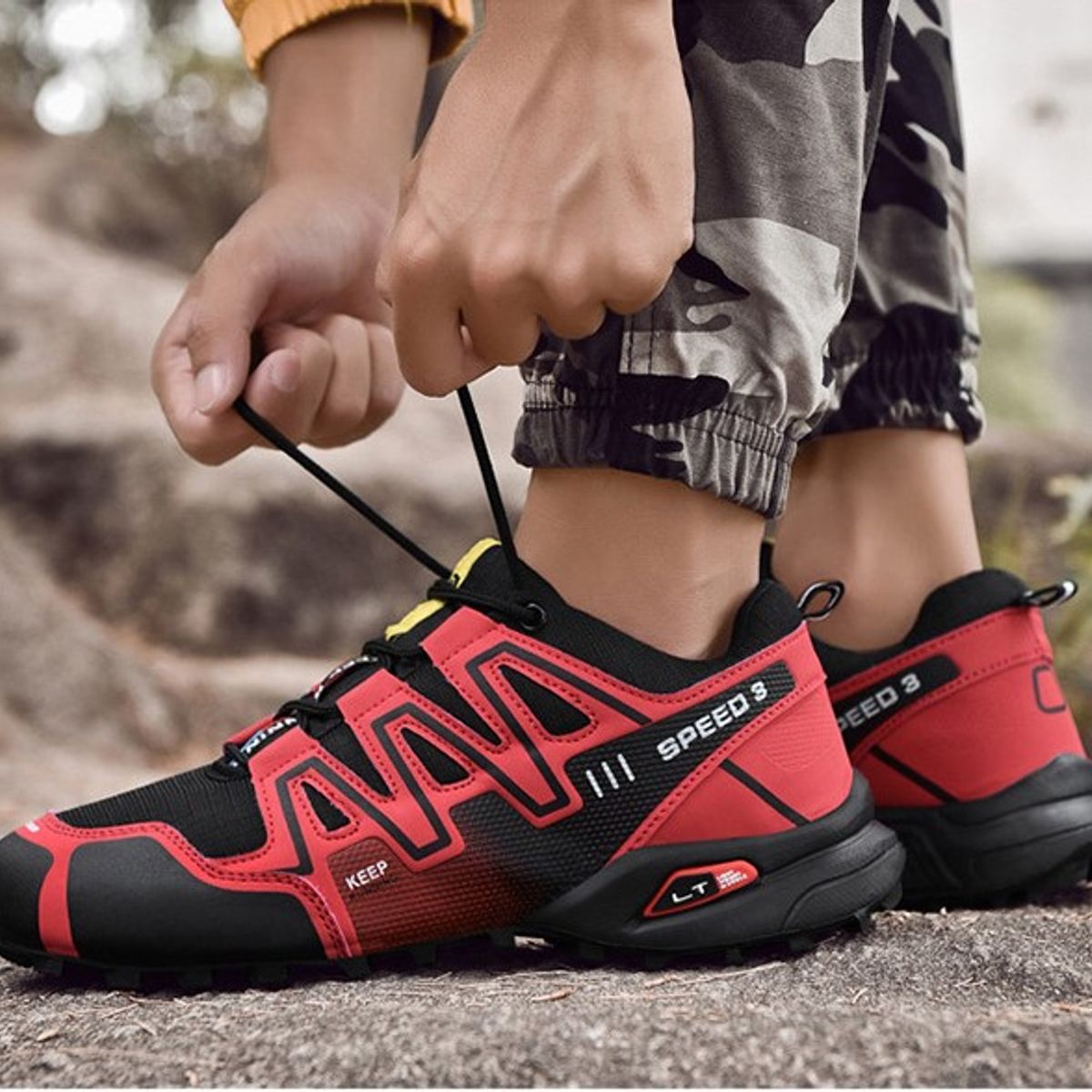 BLWOENS - Zapatos al aire libre para hombres Zapatillas