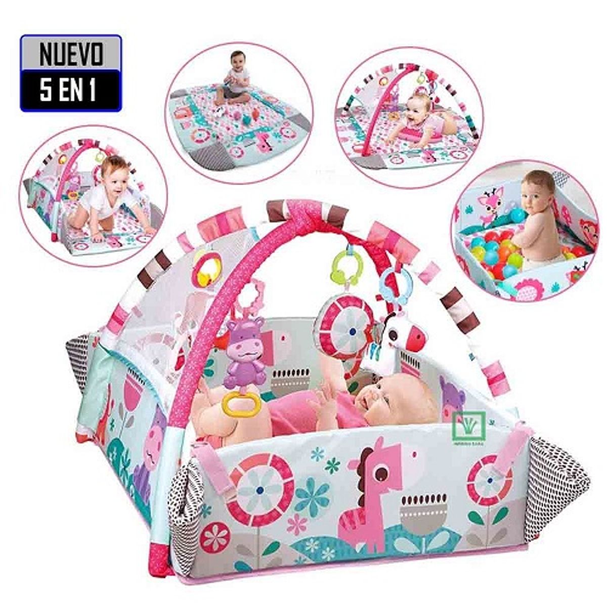 GENERICO - GIMNASIO MULTIFUNCIONAL-DIDACTICO MUSICAL PARA BEBE 5 EN 1