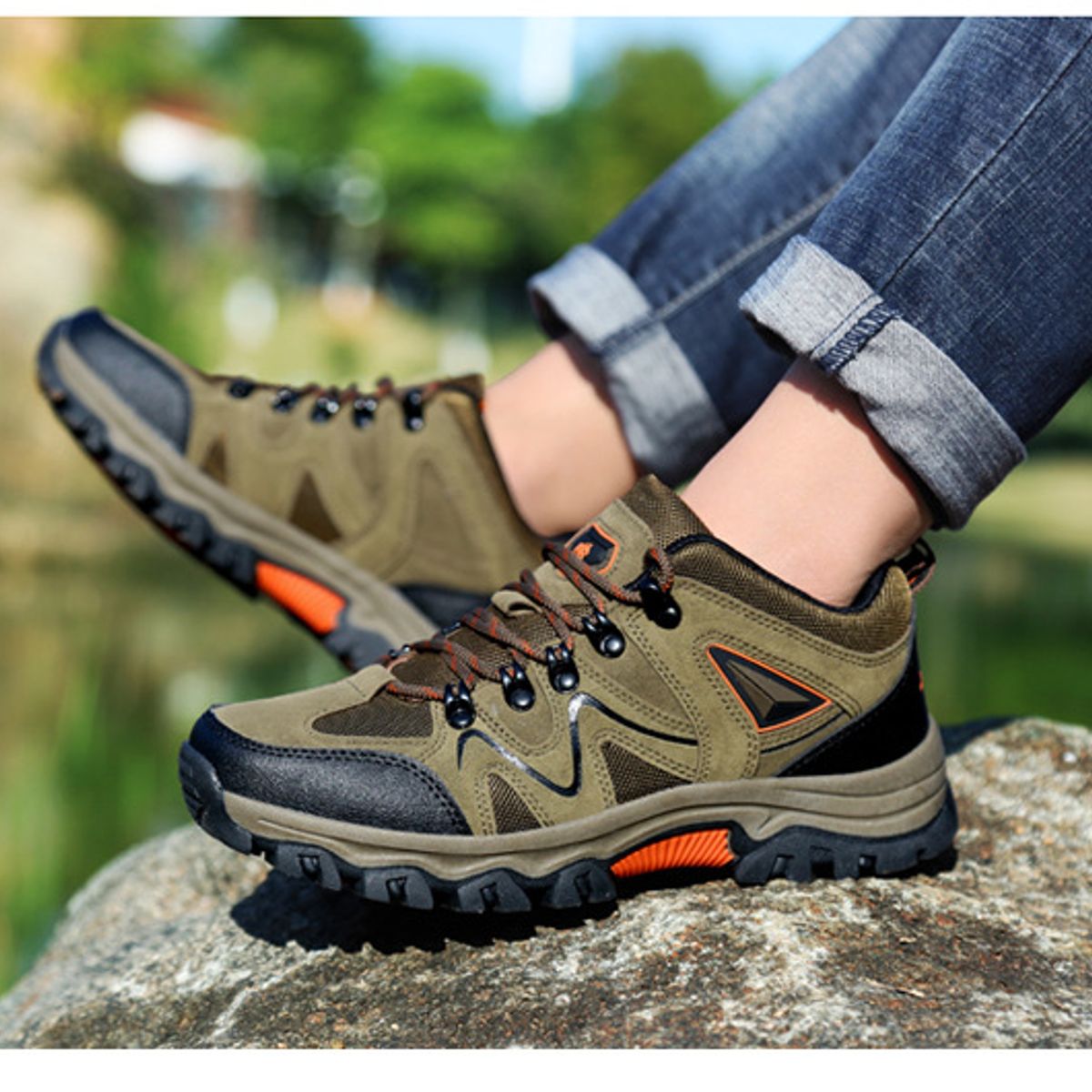 BLWOENS - Zapatos al aire libre para hombres Zapatillas