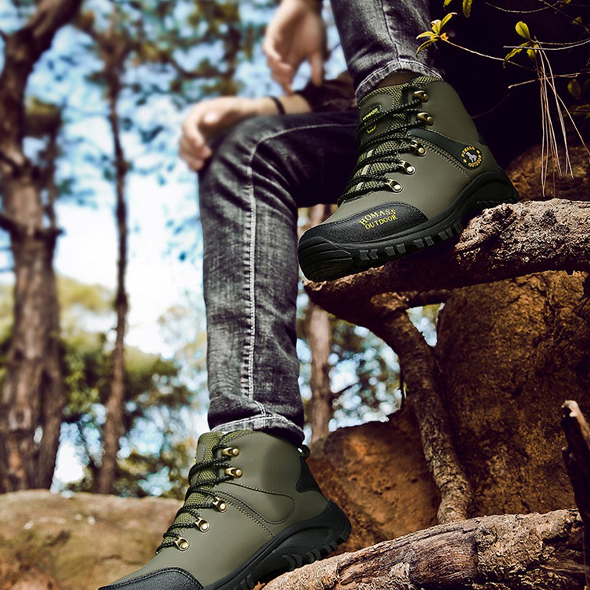 BLWOENS - Zapatos al aire libre para hombres Zapatillas