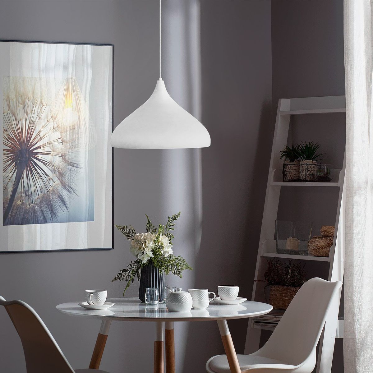 LIGHTECH - Lightech Lámpara Colgante Kiss E27 Color Blanco - No Incluye Foco