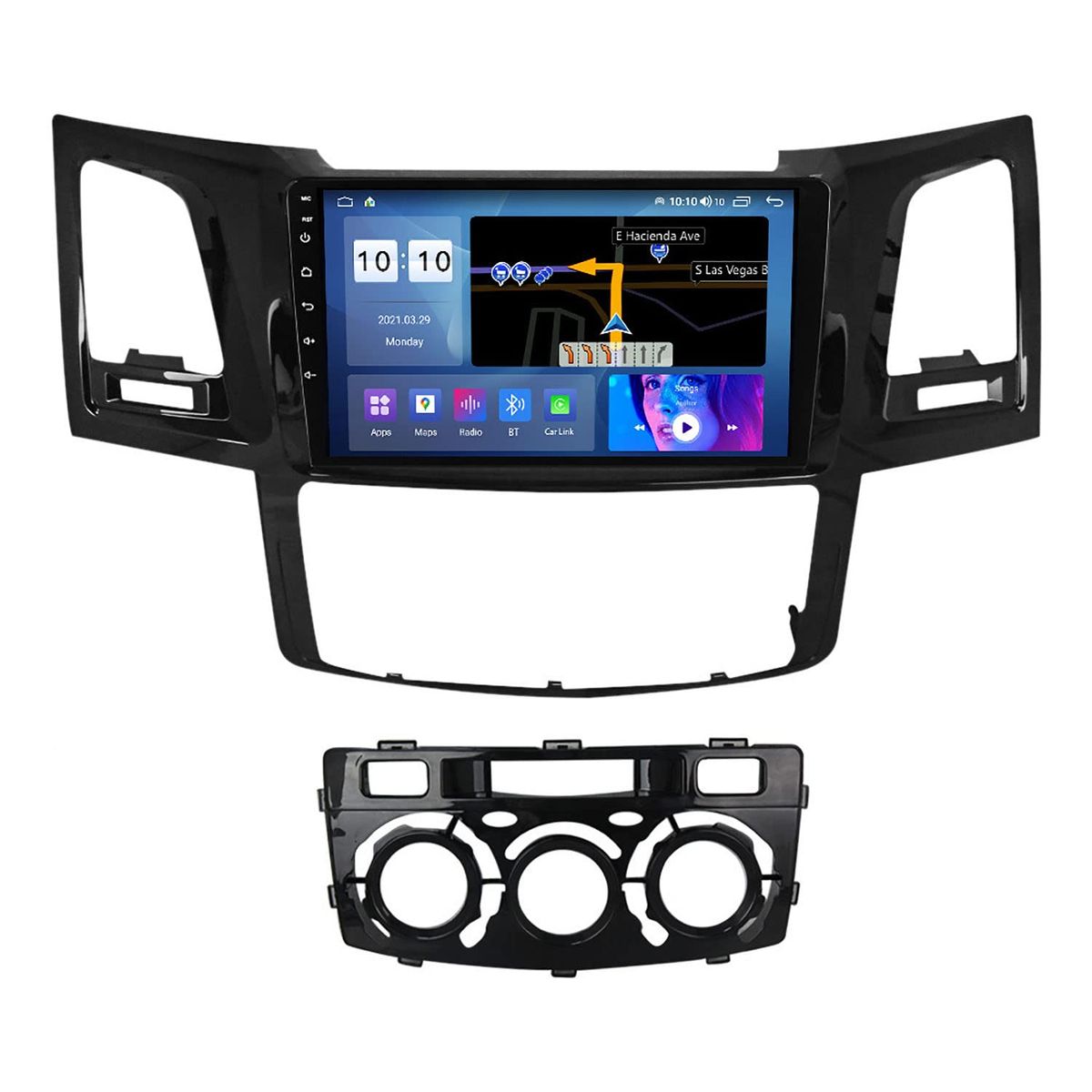 GENERICO - Autoradio Android Toyota Hilux 2004-2011 cámara Gratis