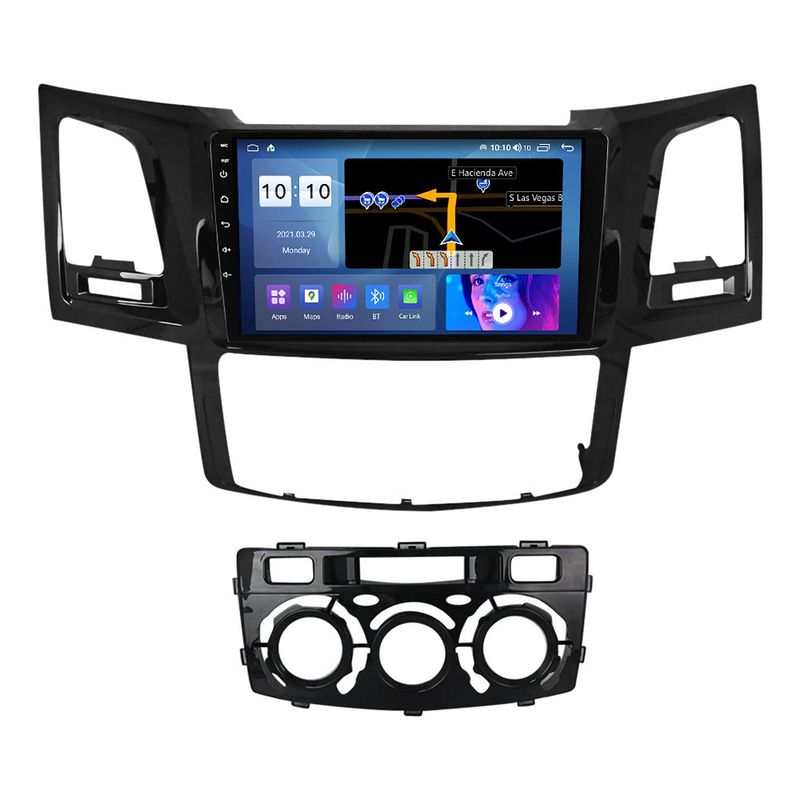 GENERICO - Autoradio Android Toyota Hilux 2004-2011 cámara Gratis