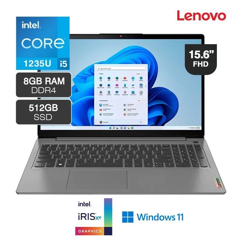 LENOVO - Laptop LENOVO IDEAPAD 3 15IAU7 15.6' I5 1235U 8GB 512GB W11