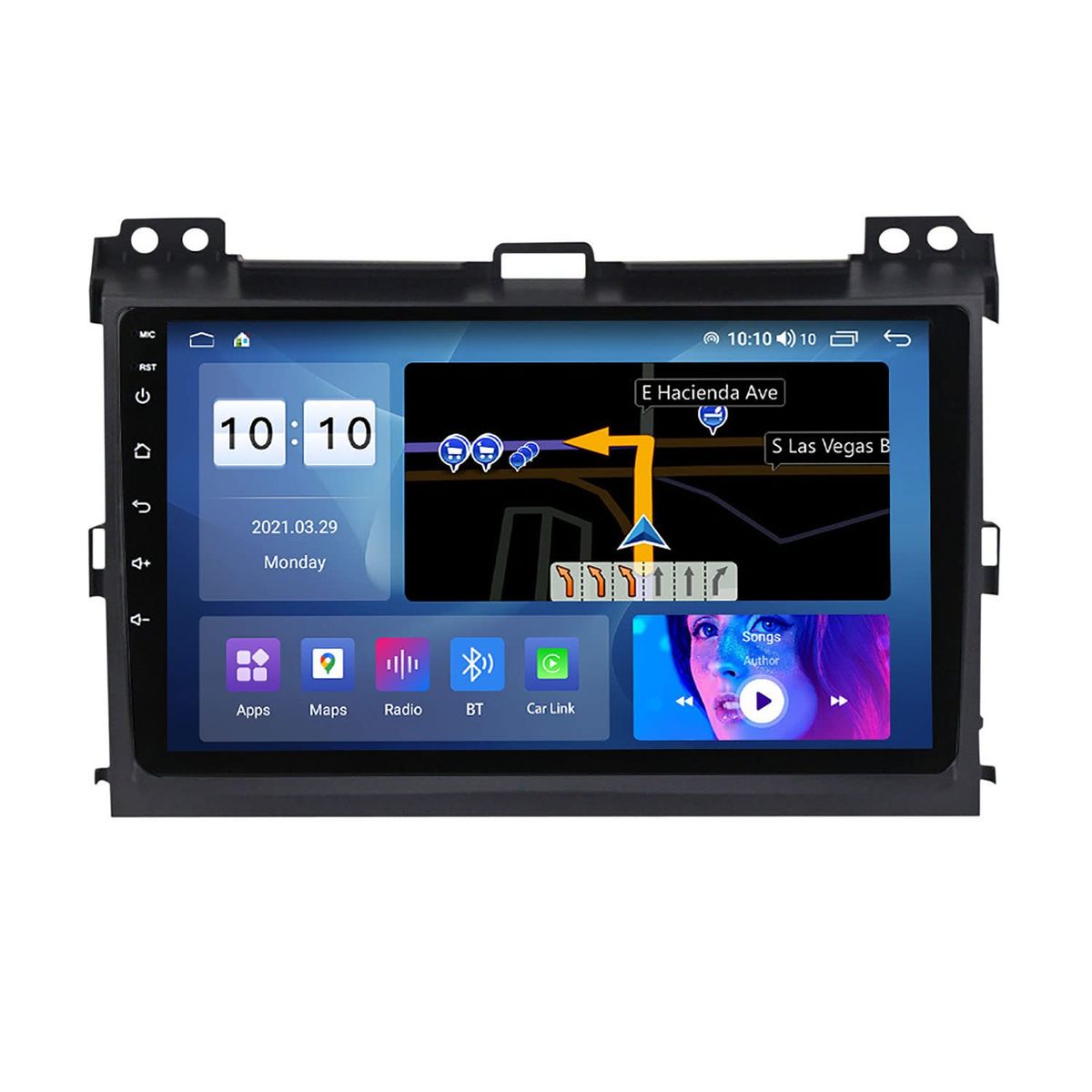 GENERICO - Autoradio Android Toyota Land Cruiser Prado 120 2004-2009 cámara Gratis