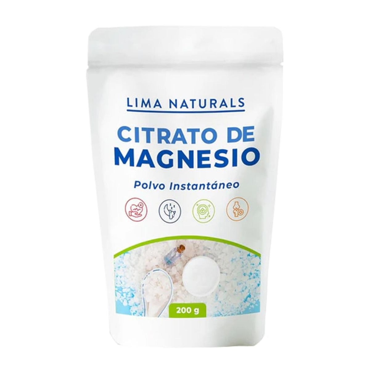 LIMA NATURALS - 01 Doypack Citrato de Magnesio Lima Naturals 200 g