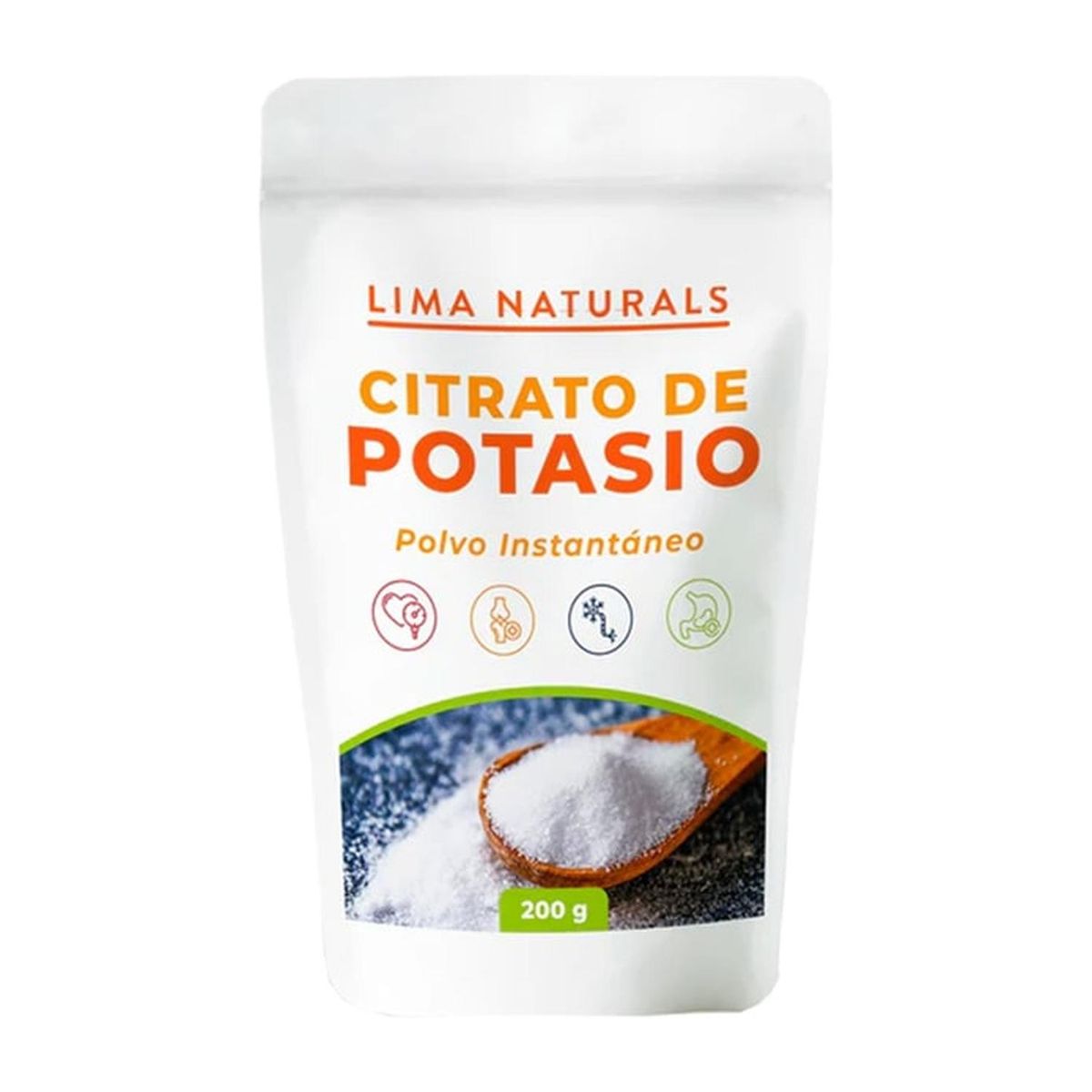 LIMA NATURALS - 01 Doypack Citrato de Potasio Lima Naturals 200 g