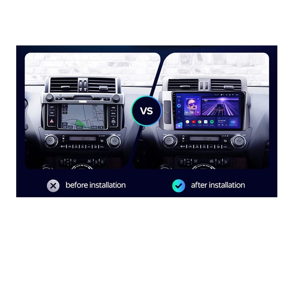 GENERICO - Autoradio Android Toyota Land Cruiser Prado 2010-2014 cámara Gratis