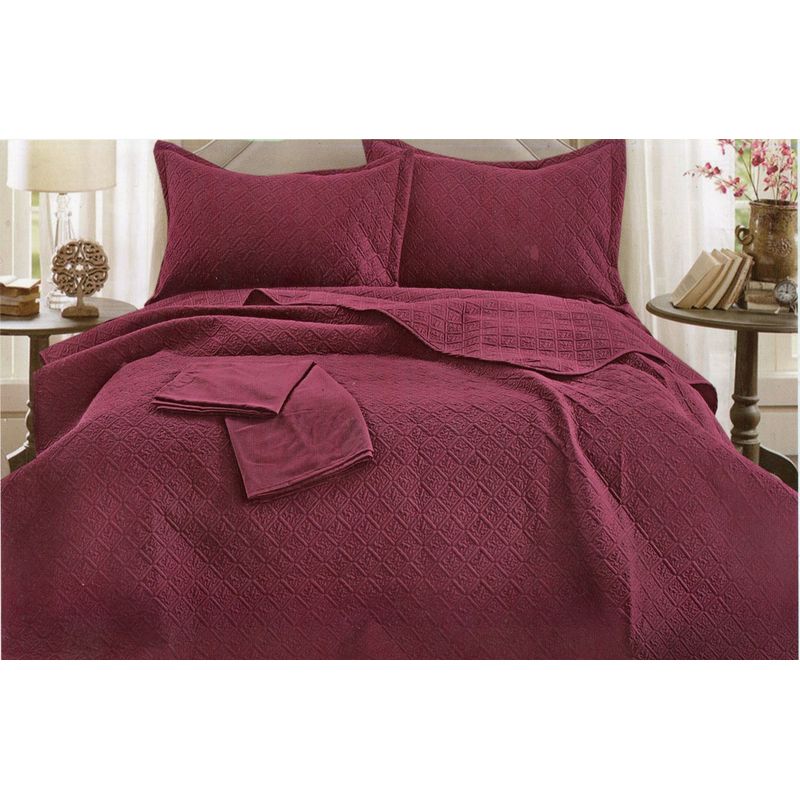 MINGDA - Set de Cubrecama + Juego de sabanas + fundas  2 Pz 100% Algodón