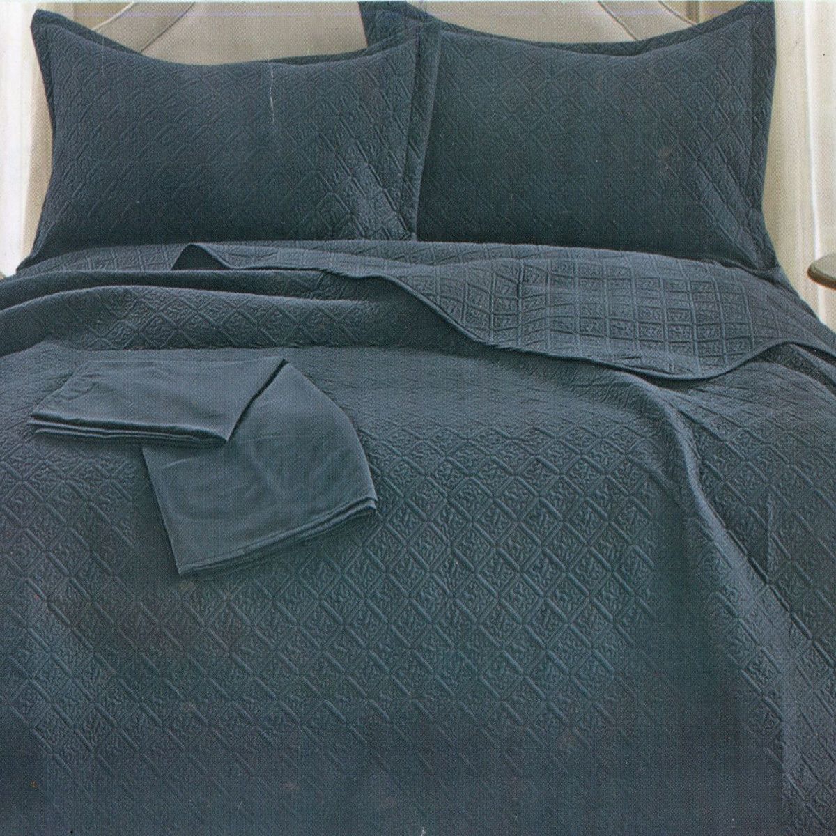 MINGDA - Set de Cubrecama + Juego de sabanas + fundas  2 Pz 100% Algodón