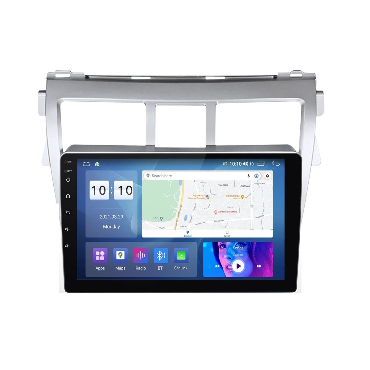 GENERICO - Autoradio Android Toyota Yaris 2007-2012 cámara Gratis