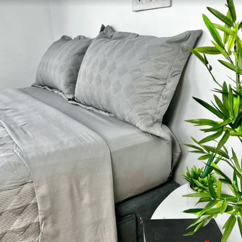 MINGDA - Set de Cubrecama + Juego de sabanas + fundas  2 Pz 100% Algodón