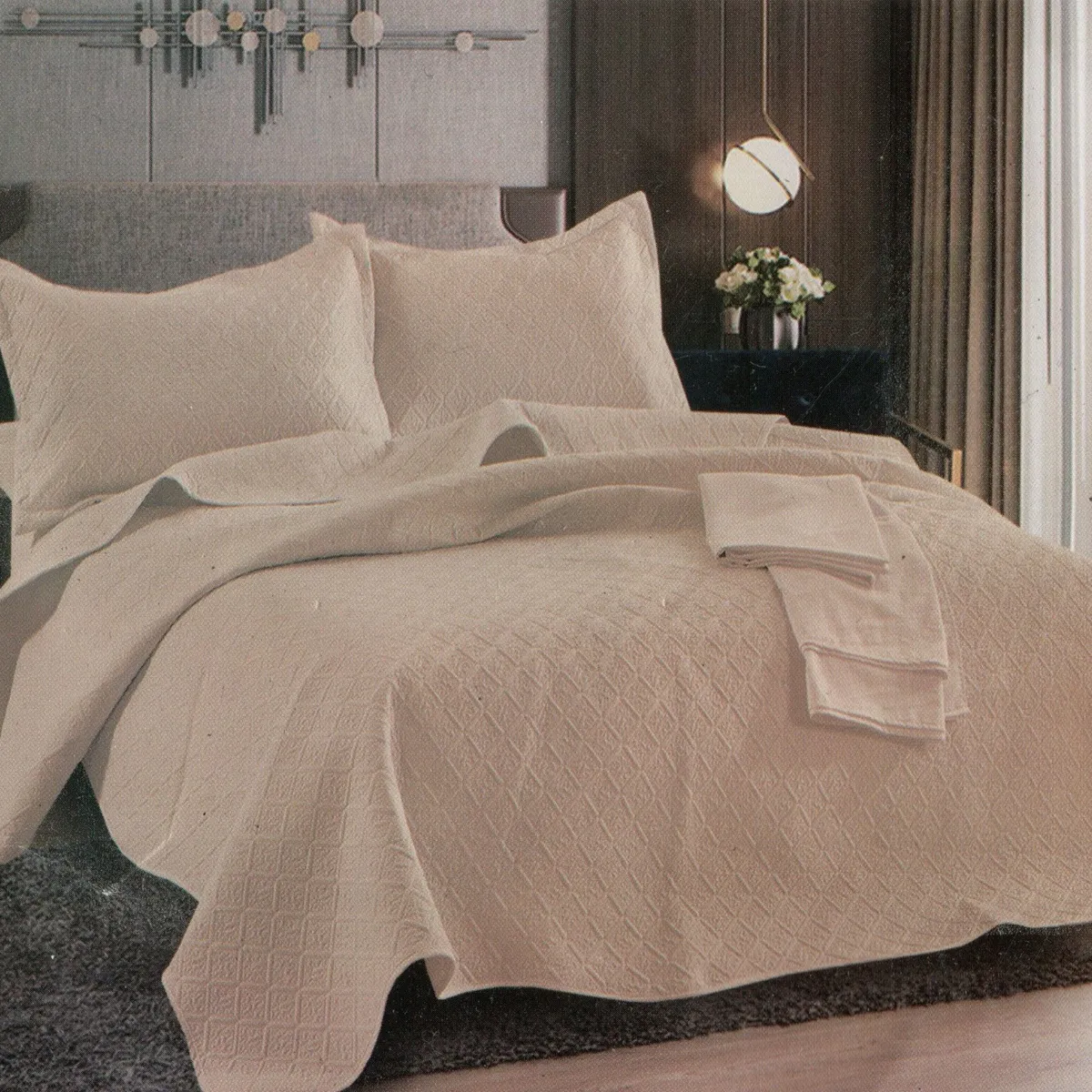 MINGDA - Set de Cubrecama + Juego de sabanas + fundas  2 Pz 100% Garantizado