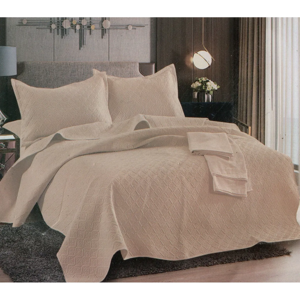 MINGDA - Set de Cubrecama + Juego de sabanas + fundas  2 Pz 100% Garantizado