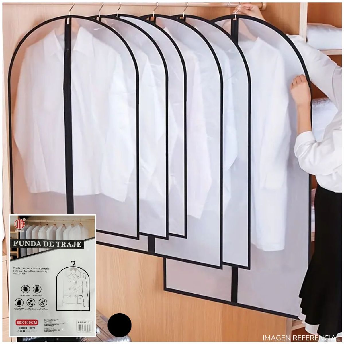 INSPIRA MARKET - Funda porta terno 100x60cm