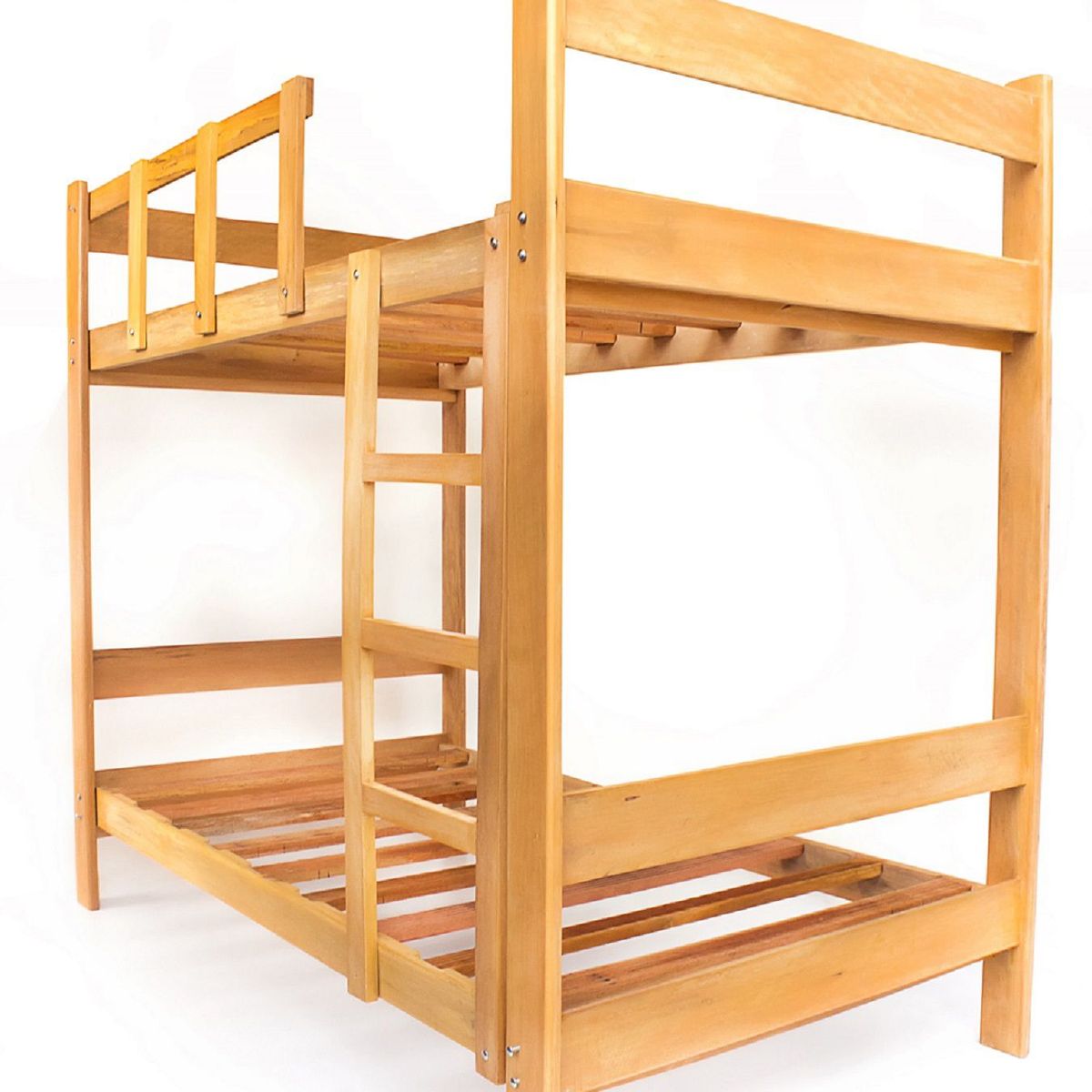 MUEBLES MACRUMO - Camarote de Madera Capirona 1.5 Plz Banda de 5" + acabado