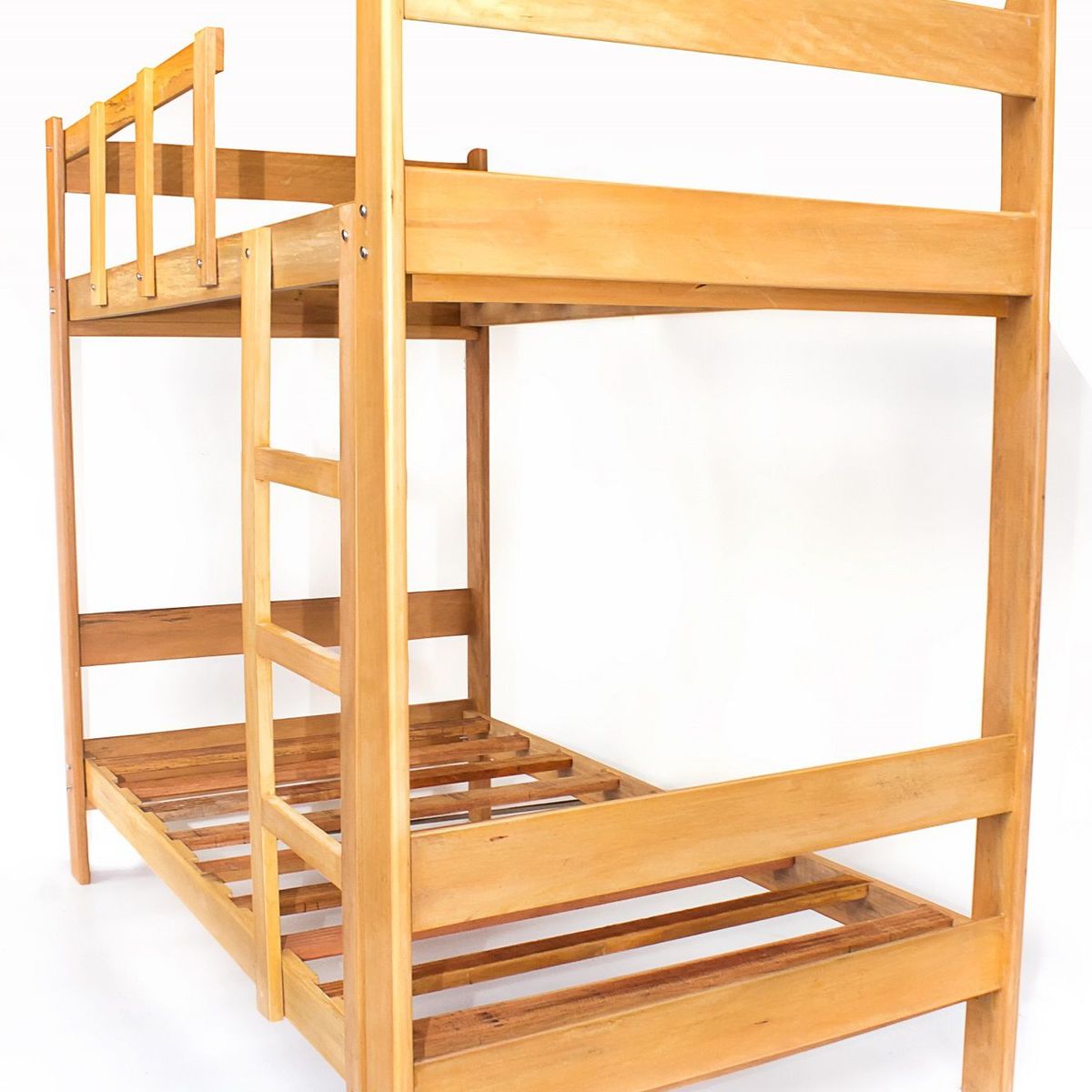 MUEBLES MACRUMO - Camarote de Madera Capirona 1.5 Plz Banda de 5" + acabado