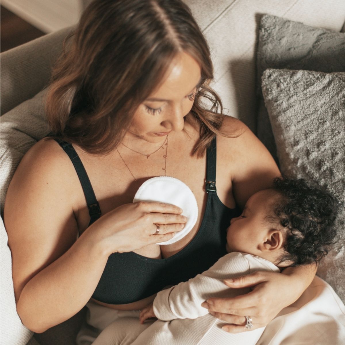 DR BROWNS - Almohadillas lavables para pecho materno - paquete de 4 unid