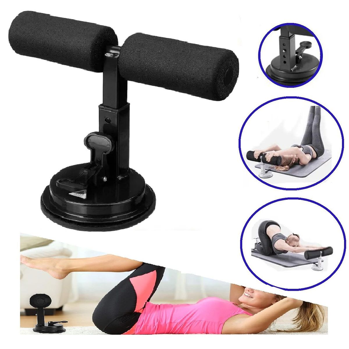 GENERICO - Soporte Abdominal de Alta Resistencia Negro