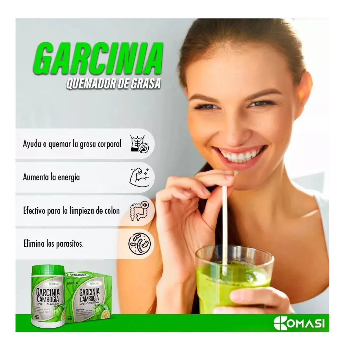 GENERICO - Garcinia Cambogia Con L-carnitina - Comasi Caja 30 Sobres