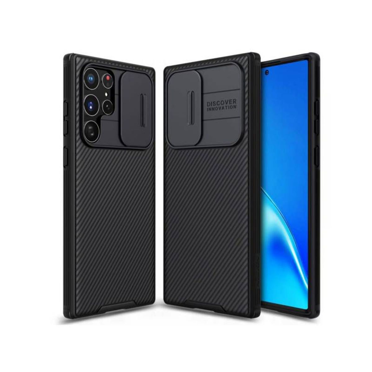 SAMSUNG - Case Nillkin Samsung S23 Ultra Camshield Funda Híbrida Negro.