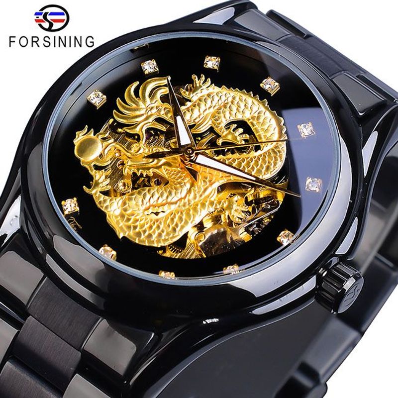 FORSINING - FORSINING RELOJ DRAGÓN DE LUJO PARA HOMBRE