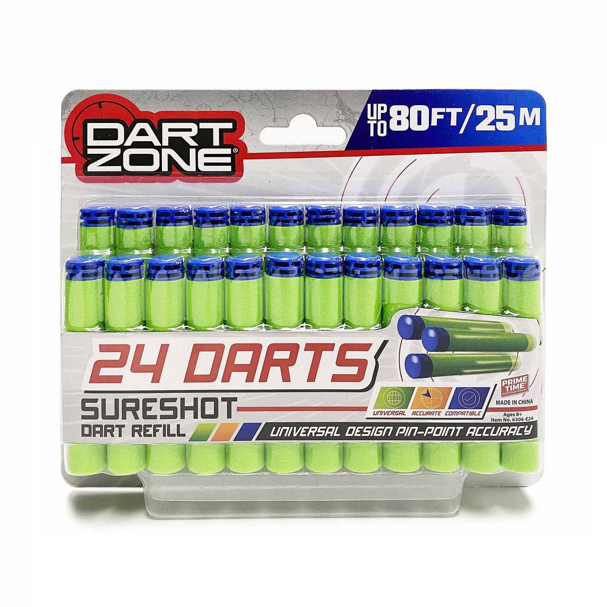 DART ZONE - Juguete Pack de 24 Dardos Dart Zone