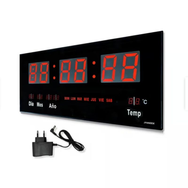 GENERICO - RELOJ DIGITAL DE PARED  ALARMA CALENDARIO Y  TEMPERATURA