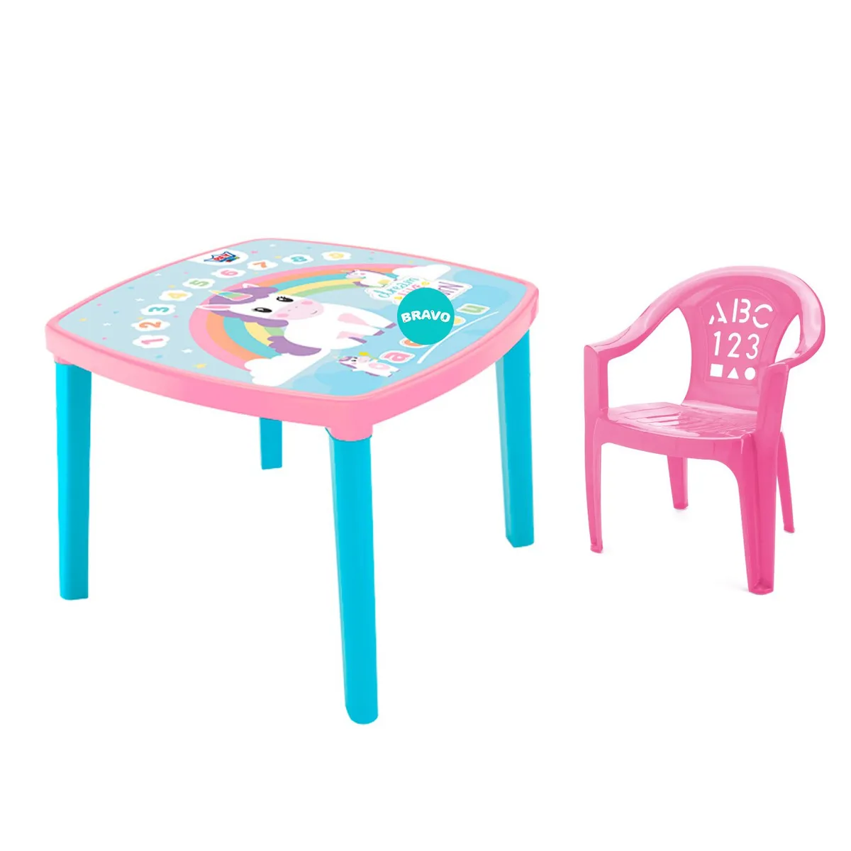 REYPLAST - Mesa kinder Para Niños  Silla -Niña Reyplast