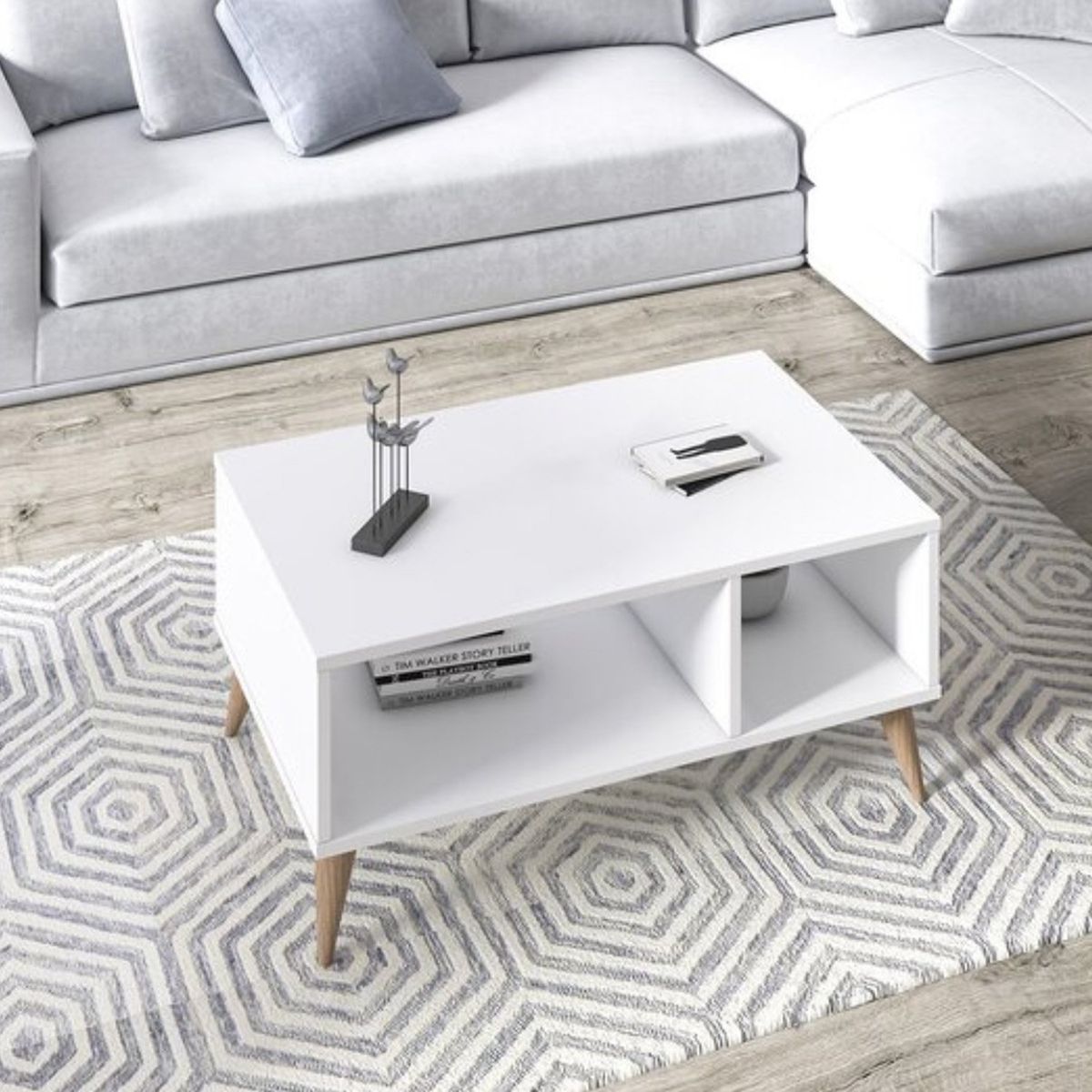 VENTITAS HOME - Mesa de Centro Vintage Wendy Ventitas Perú Blanco