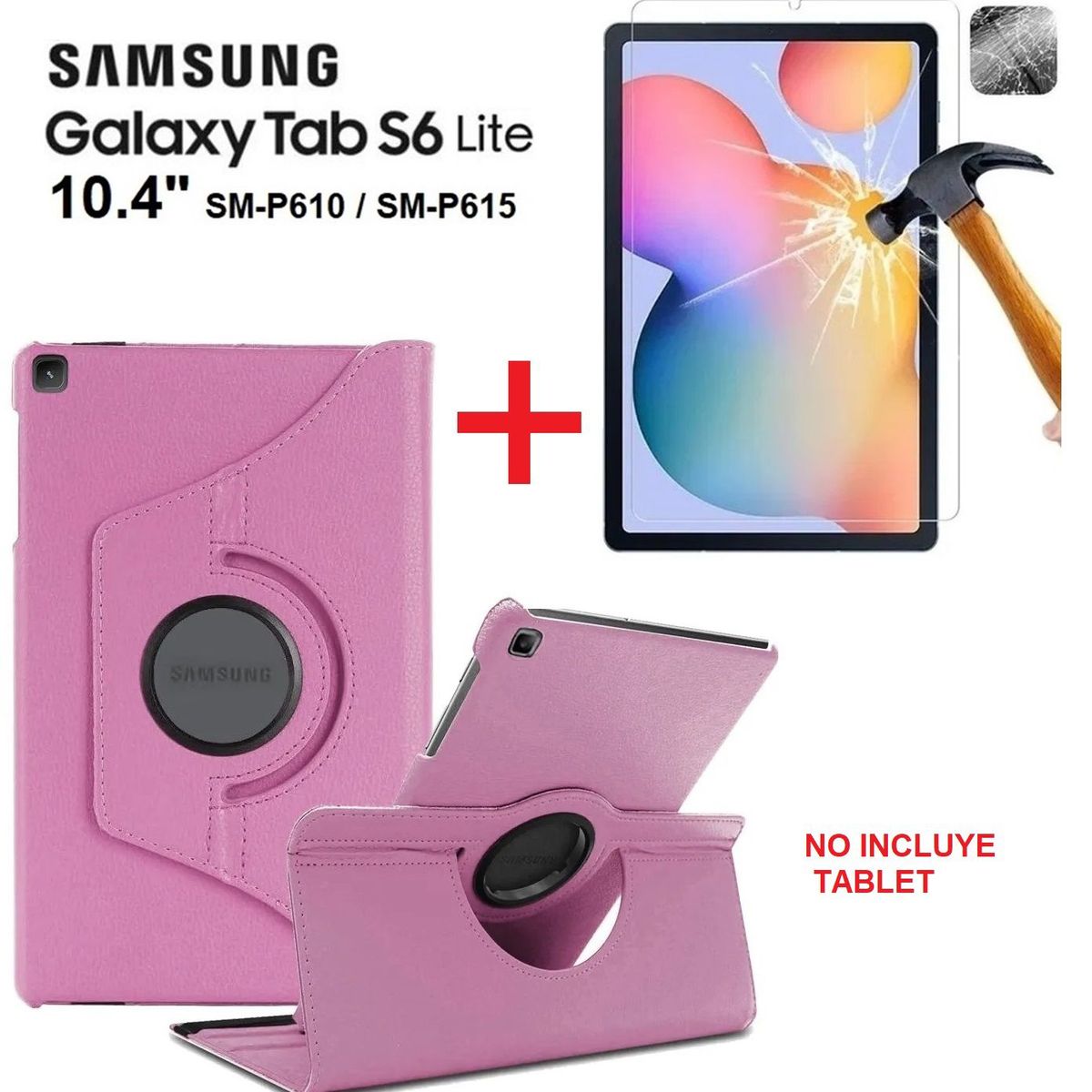 GENERICO - Funda Case con Mica de Vidrio para Samsung Tab S6 Lite 104 SM-P610