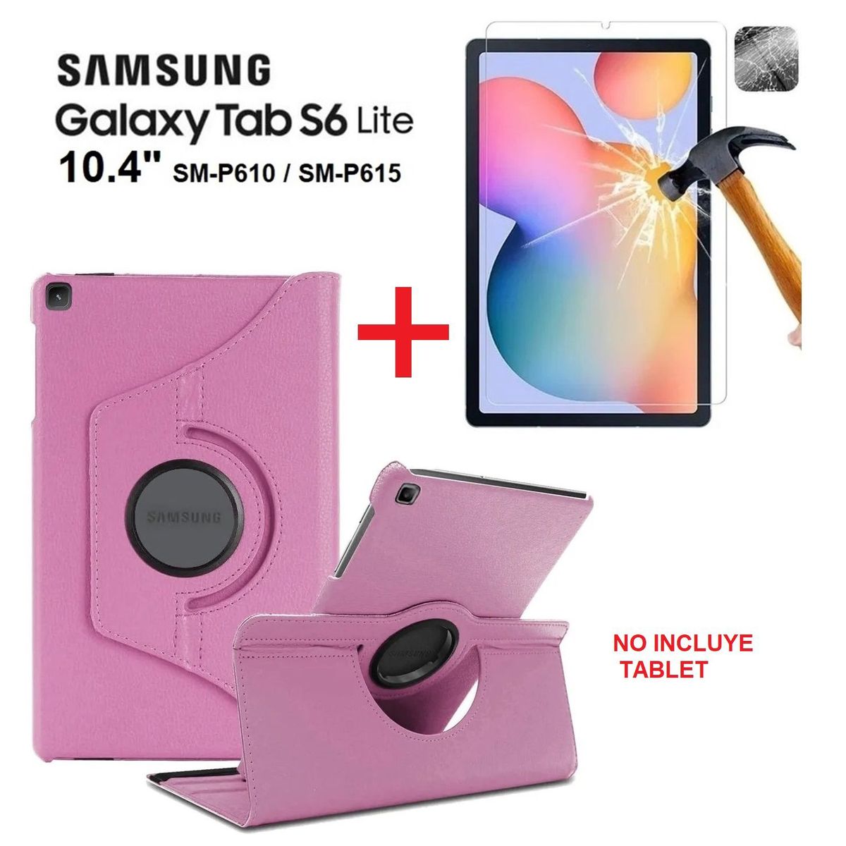 GENERICO - Funda Case con Mica de Vidrio para Samsung Tab S6 Lite 104 SM-P610