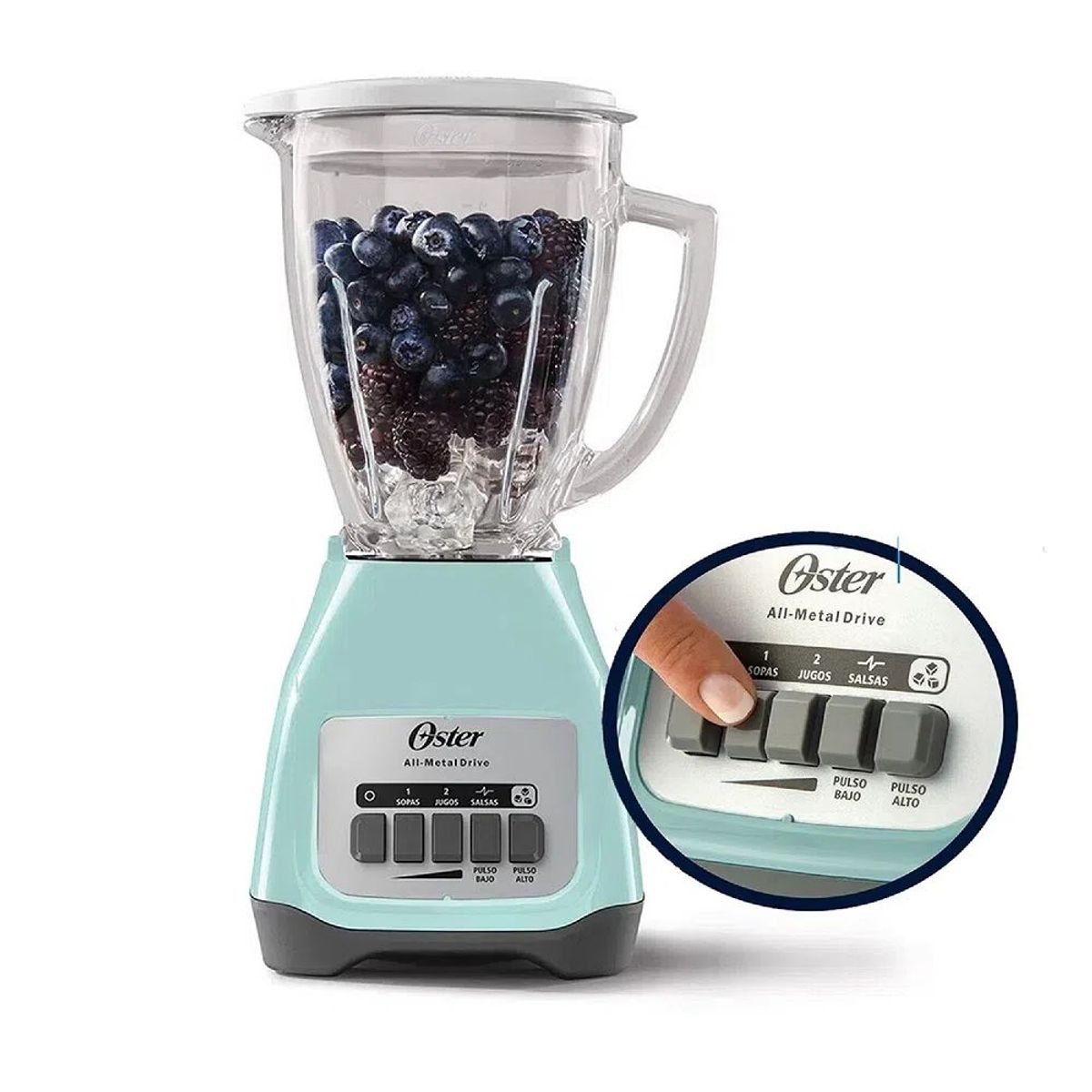 OSTER - Oster Licuadora Verde Jade 1.5 L 2 Velocidades BLSTKAG-VPB