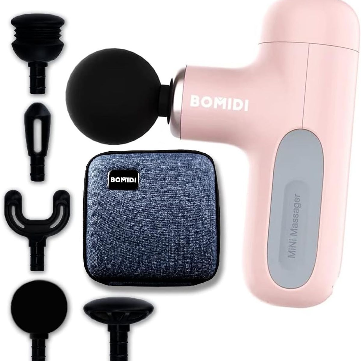 BOMIDI - Pistola Masajeador Muscular Corporal - Fascial Bomidi M1 Rosa