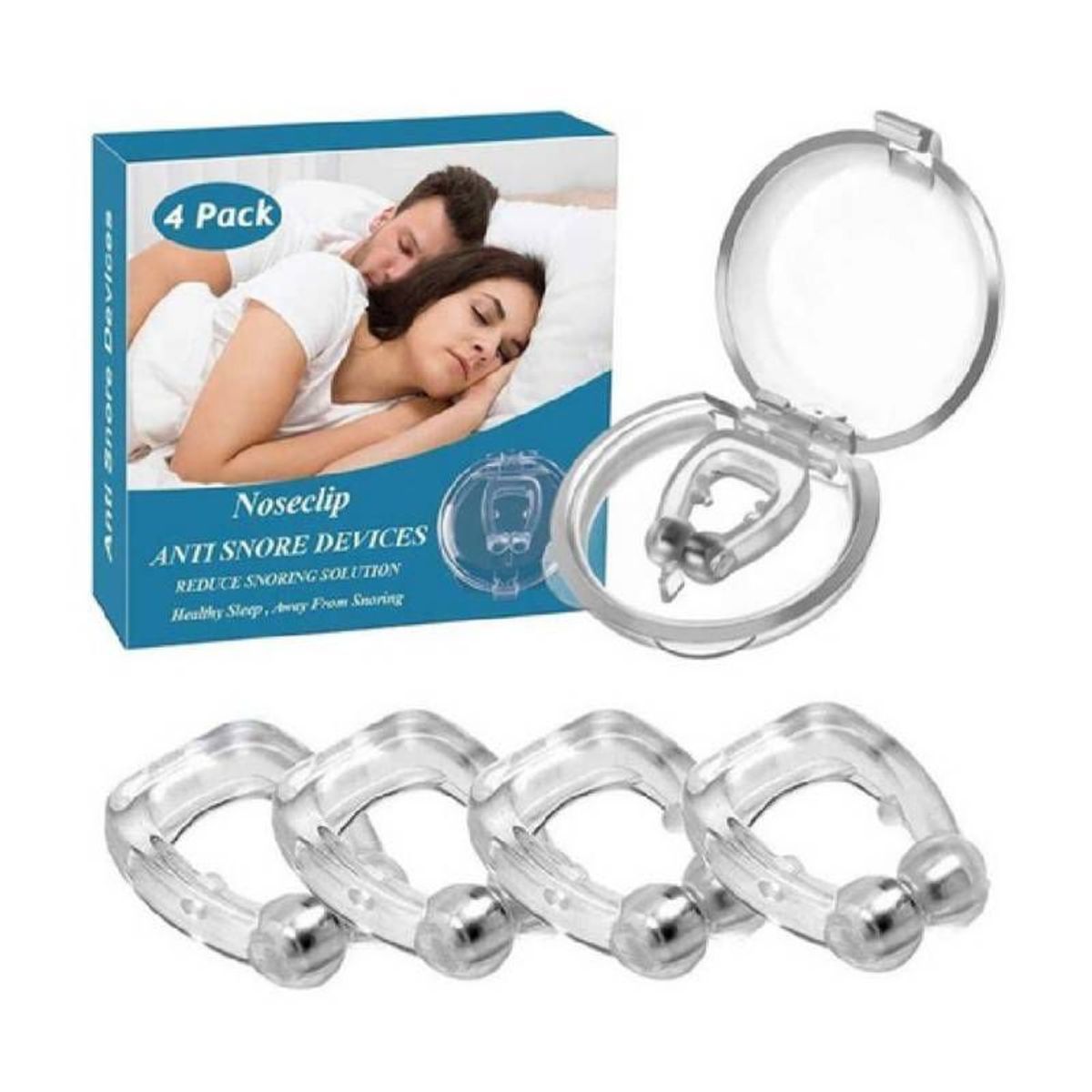 GENERICO - Almohada Viscoelastica - Antironquidos Nose Clip