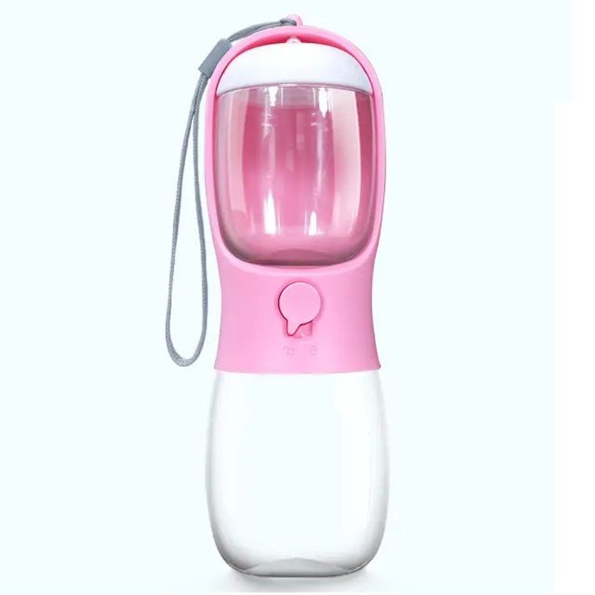 GENERICO - Bebedero Portatil 2 en 1 para mascota - Rosado