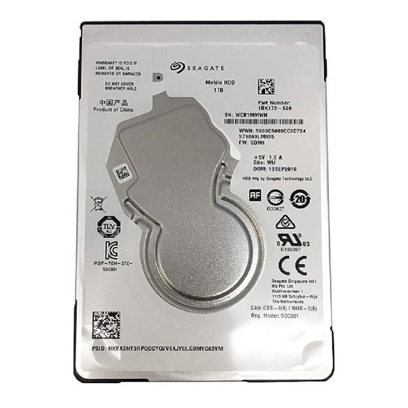SEAGATE - Disco duro HDD Seagate 1TB para laptop  REACONDICIONADO