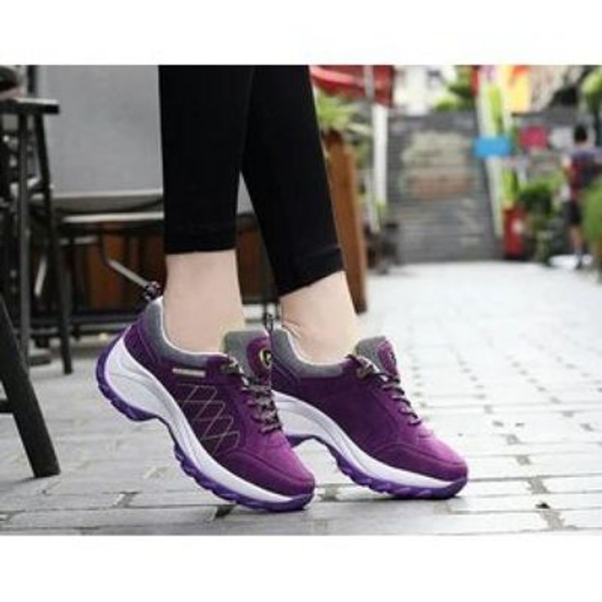 BLWOENS - Zapatilla de moda para mujer Antideslizante - Púrpura.