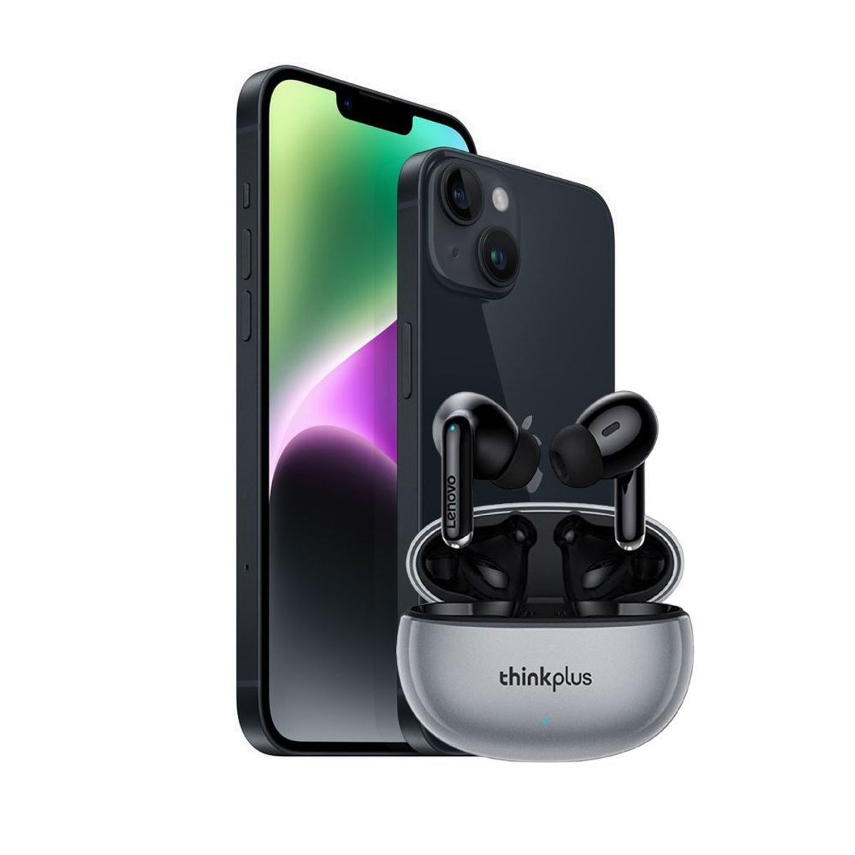 APPLE - Combo iPhone 14 c/CHIP 128GB 6GB + Auricular Lenovo Thinkplus XT88