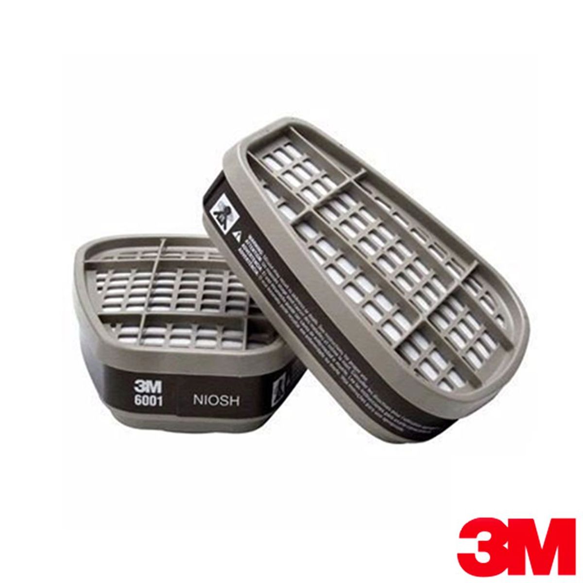 3M - Cartucho 6001 3m Para Vapores Orgánicos Niosh (1 Par)