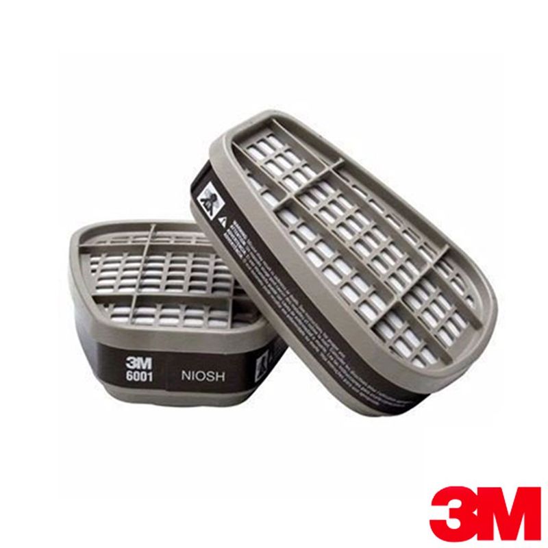 3M - Cartucho 6001 3m Para Vapores Orgánicos Niosh (1 Par)