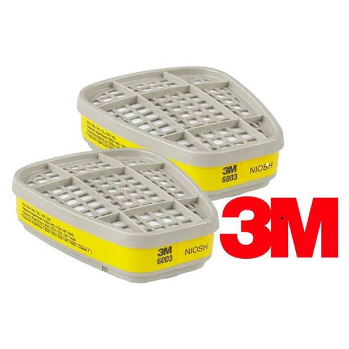 3M - Cartucho 6003 3m Para Vapores Orgánicos Niosh (1 Par)