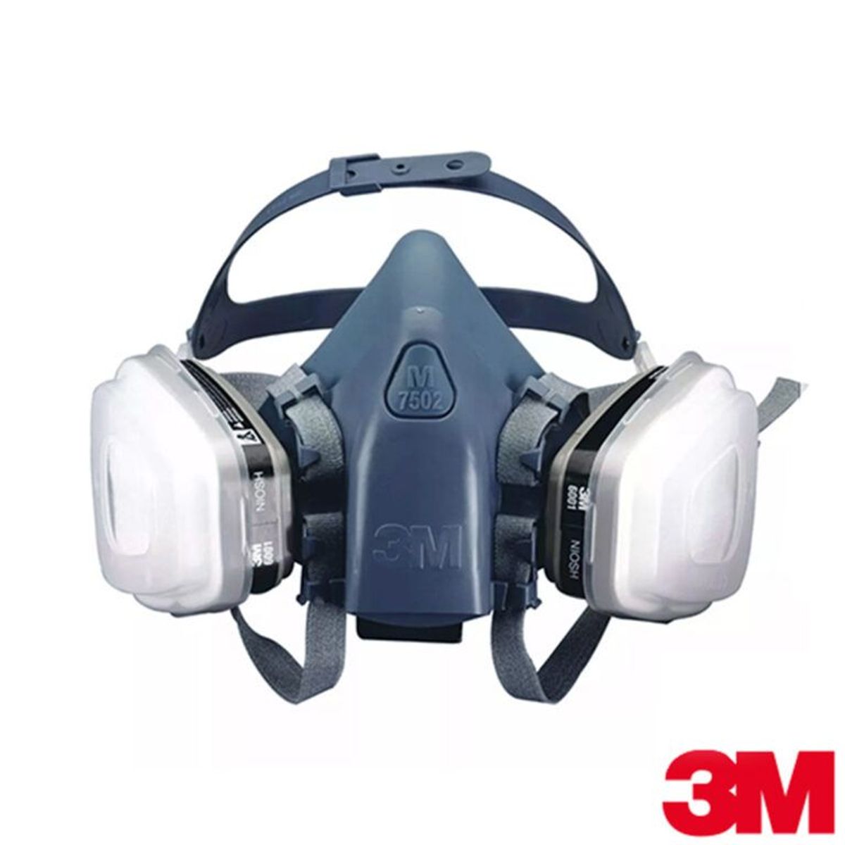 3M - KIT 3M RESPIRADOR 7502 CON FILTROS 6003  RETENEDORES Y ALMOHADILLAS