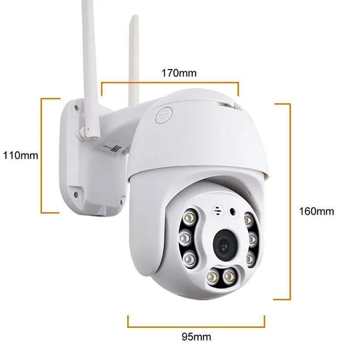 GENERICO - Cámara A6 icsee  IP66 full HD Exterior Vigilancia, Sensor Mov, Infrarrojo