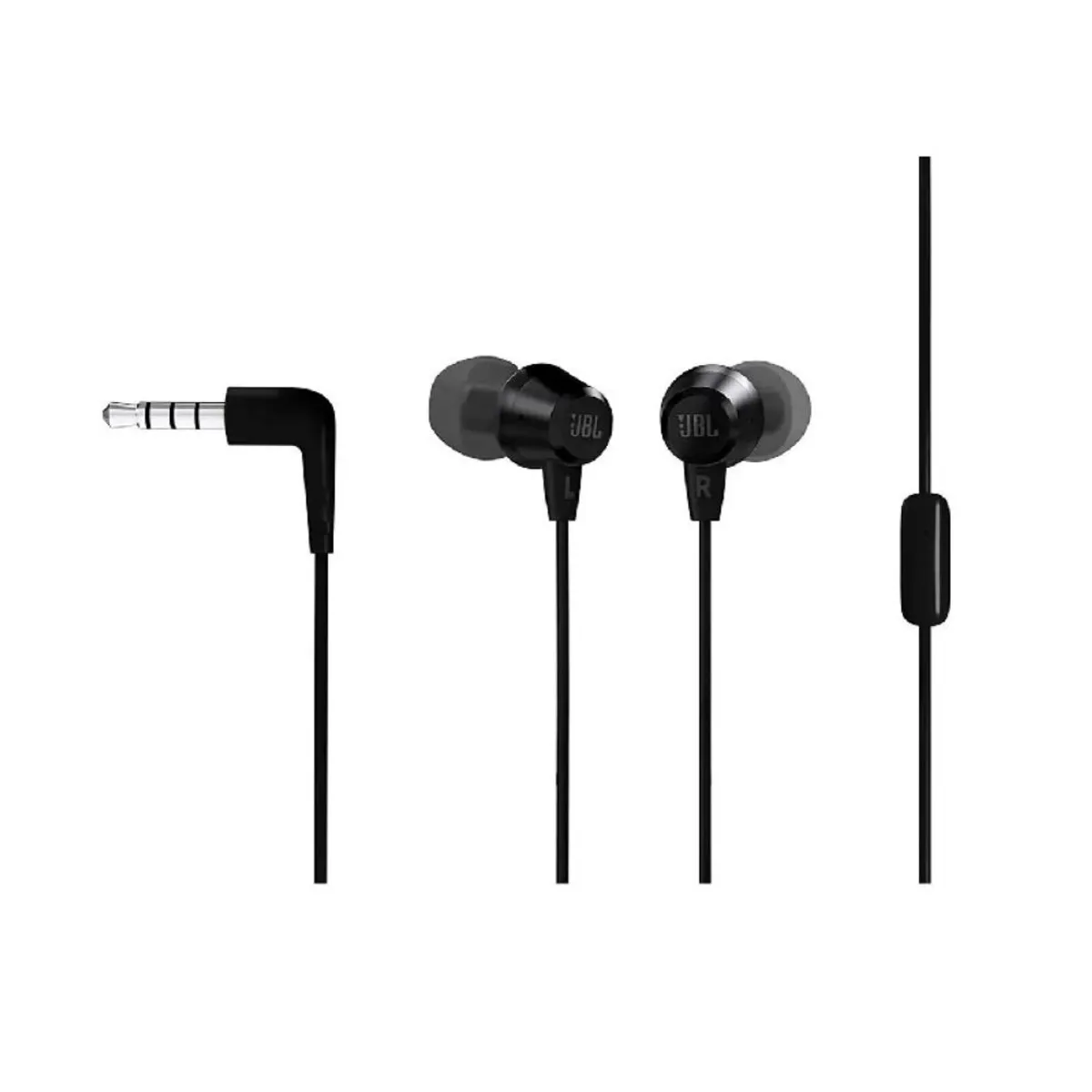 JBL - JBL C50HI Audífonos con Micrófono In-Ear Control de Música - Negro