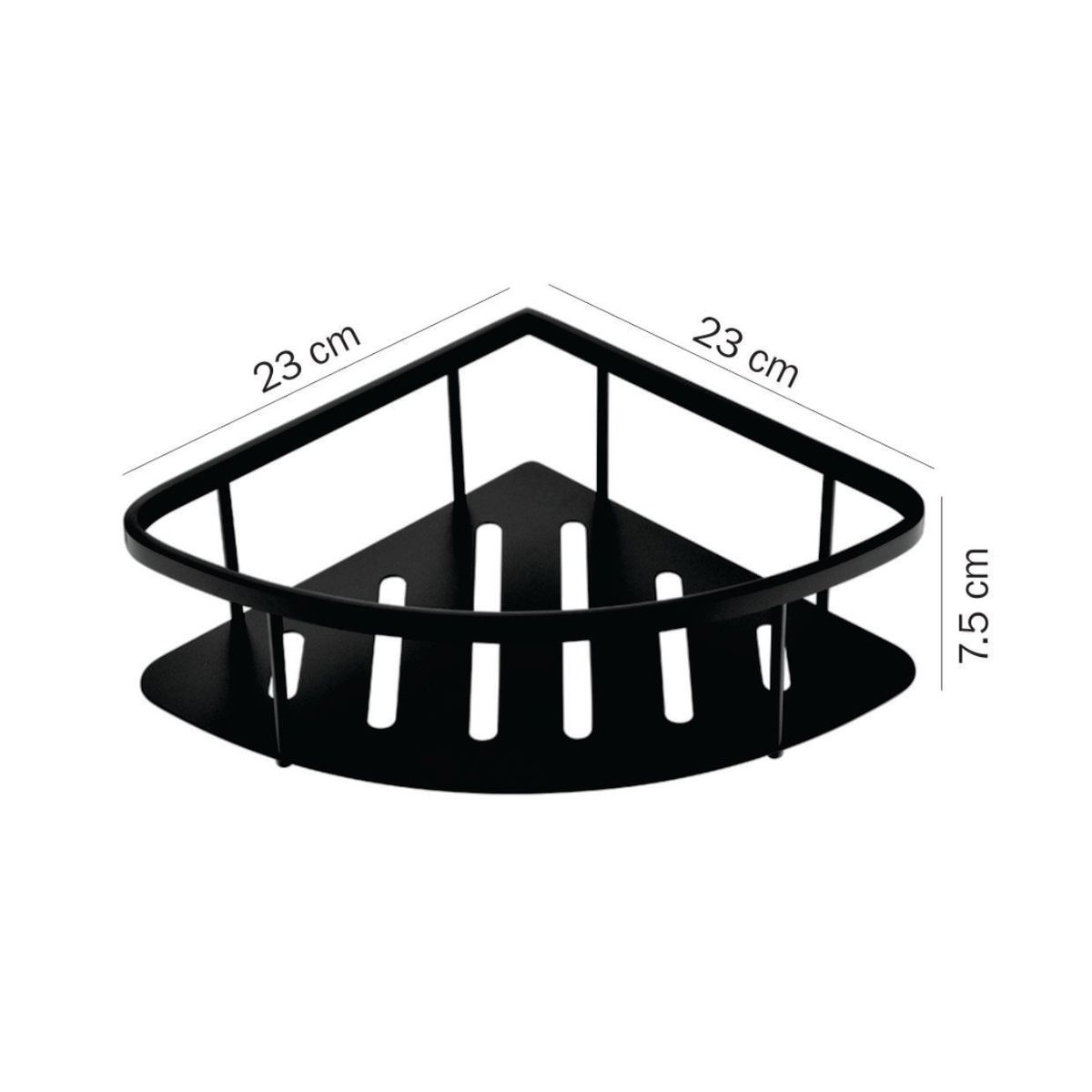 GENERICO - Repisa esquinero clasico organizador para baño de acero inoxidable